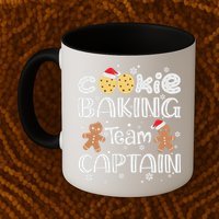 Funny Christmas Cookie Baking Team Captain Gingerbread Xmas Mug