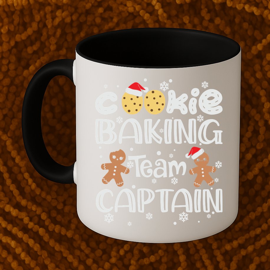 Funny Christmas Cookie Baking Team Captain Gingerbread Xmas Mug