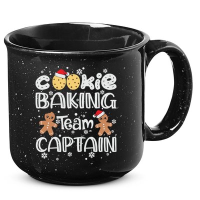 Funny Christmas Cookie Baking Team Captain Gingerbread Xmas 15oz Campfire Ceramic Mug