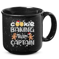 Funny Christmas Cookie Baking Team Captain Gingerbread Xmas 15oz Campfire Ceramic Mug