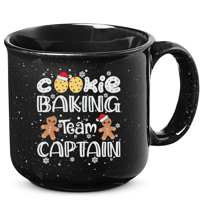 Funny Christmas Cookie Baking Team Captain Gingerbread Xmas 15oz Campfire Ceramic Mug
