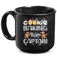 Funny Christmas Cookie Baking Team Captain Gingerbread Xmas 15oz Campfire Ceramic Mug