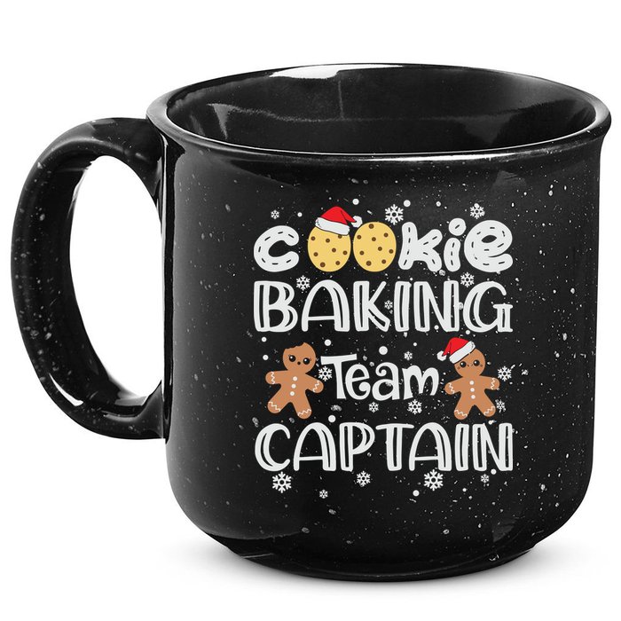 Funny Christmas Cookie Baking Team Captain Gingerbread Xmas 15oz Campfire Ceramic Mug