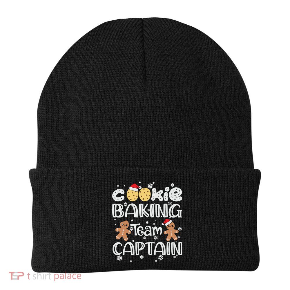 Funny Christmas Cookie Baking Team Captain Gingerbread Xmas Beanie
