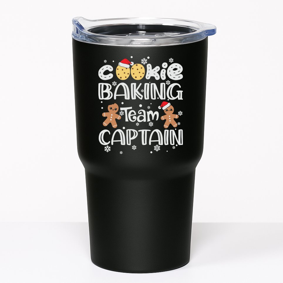 Funny Christmas Cookie Baking Team Captain Gingerbread Xmas Tumbler