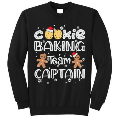 Funny Christmas Cookie Baking Team Captain Gingerbread Xmas Tall Sweatshirt