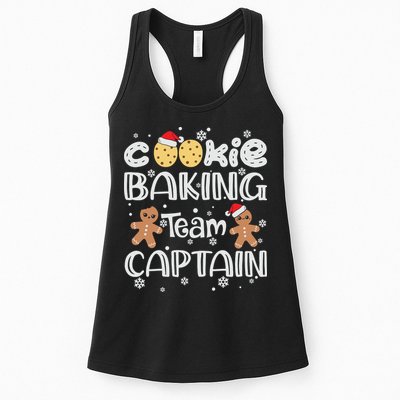 Funny Christmas Cookie Baking Team Captain Gingerbread Xmas Womens Tank Top