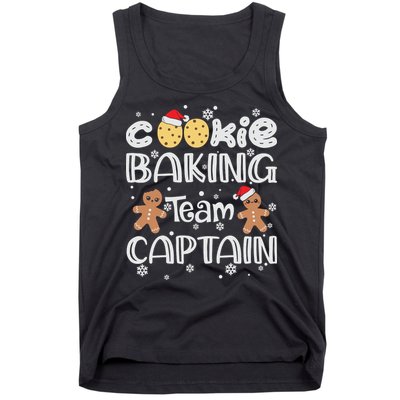 Funny Christmas Cookie Baking Team Captain Gingerbread Xmas Tank Top