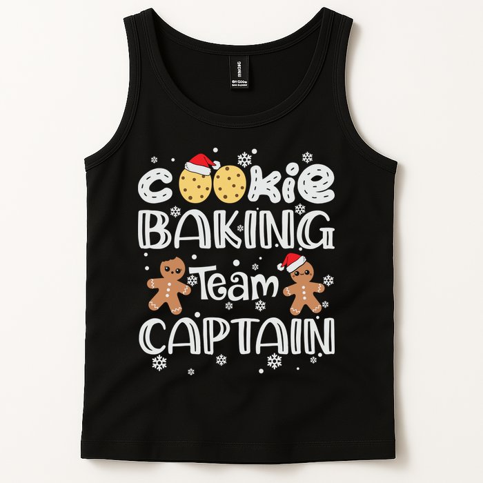 Funny Christmas Cookie Baking Team Captain Gingerbread Xmas Tank Top