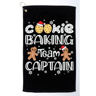 Funny Christmas Cookie Baking Team Captain Gingerbread Xmas Golf Towel