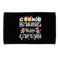 Funny Christmas Cookie Baking Team Captain Gingerbread Xmas Microfiber Hand Towel