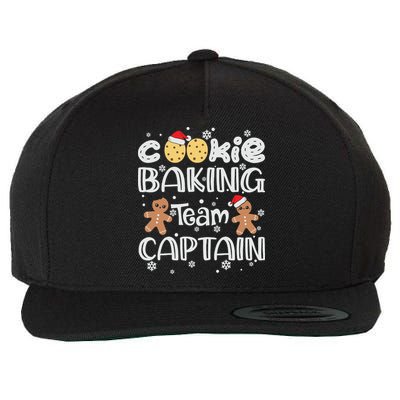 Funny Christmas Cookie Baking Team Captain Gingerbread Xmas Wool Snapback Cap