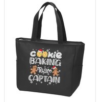 Funny Christmas Cookie Baking Team Captain Gingerbread Xmas Zip Tote Bag