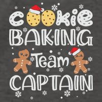 Funny Christmas Cookie Baking Team Captain Gingerbread Xmas Vector Backpack