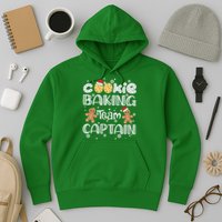 Funny Christmas Cookie Baking Team Captain Gingerbread Xmas Hoodie