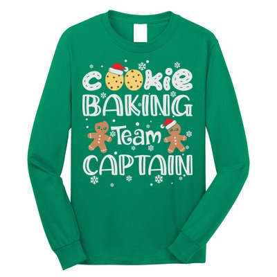 Funny Christmas Cookie Baking Team Captain Gingerbread Xmas Long Sleeve Shirt