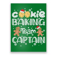 Funny Christmas Cookie Baking Team Captain Gingerbread Xmas Poster