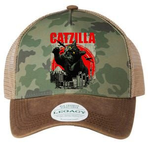 Funny Cat Catzilla Legacy Tie Dye Trucker Hat