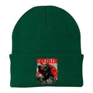 Funny Cat Catzilla Knit Cap Winter Beanie