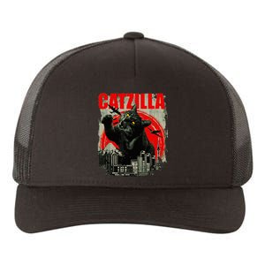 Funny Cat Catzilla Yupoong Adult 5-Panel Trucker Hat