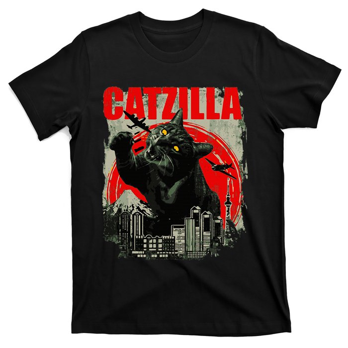 Funny Cat Catzilla T-Shirt