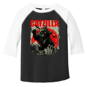 Funny Cat Catzilla Toddler Fine Jersey T-Shirt