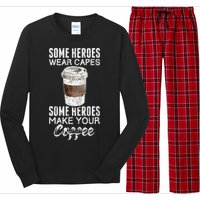 Funny Coffeemaker Coffee Lover Gift Idea Barista Long Sleeve Pajama Set