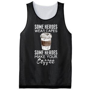 Funny Coffeemaker Coffee Lover Gift Idea Barista Mesh Reversible Basketball Jersey Tank