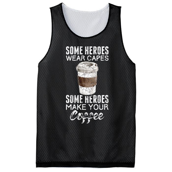 Funny Coffeemaker Coffee Lover Gift Idea Barista Mesh Reversible Basketball Jersey Tank