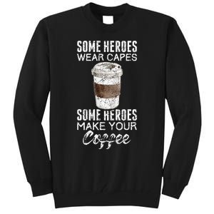 Funny Coffeemaker Coffee Lover Gift Idea Barista Tall Sweatshirt