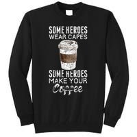 Funny Coffeemaker Coffee Lover Gift Idea Barista Tall Sweatshirt