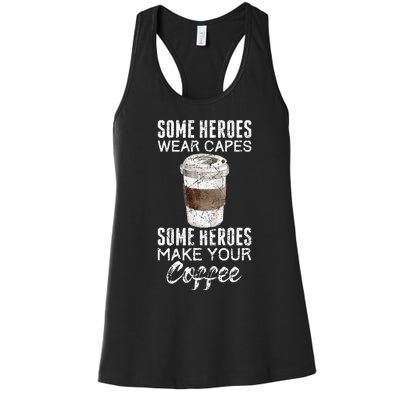 Funny Coffeemaker Coffee Lover Gift Idea Barista Women's Racerback Tank