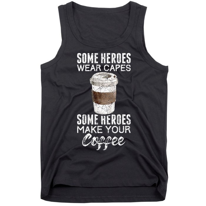 Funny Coffeemaker Coffee Lover Gift Idea Barista Tank Top