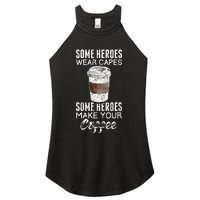 Funny Coffeemaker Coffee Lover Gift Idea Barista Women's Perfect Tri Rocker Tank