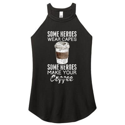 Funny Coffeemaker Coffee Lover Gift Idea Barista Women's Perfect Tri Rocker Tank