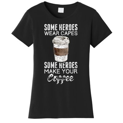 Funny Coffeemaker Coffee Lover Gift Idea Barista Women's T-Shirt