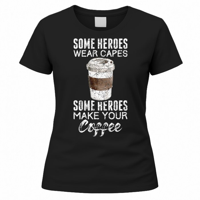 Funny Coffeemaker Coffee Lover Gift Idea Barista Women's T-Shirt