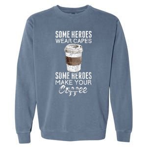 Funny Coffeemaker Coffee Lover Gift Idea Barista Garment-Dyed Sweatshirt