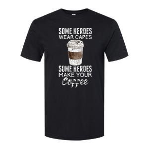 Funny Coffeemaker Coffee Lover Gift Idea Barista Softstyle CVC T-Shirt