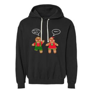 Funny Crude Christmas Humor Gingerbread Puns Slapstick Xmas Garment-Dyed Fleece Hoodie