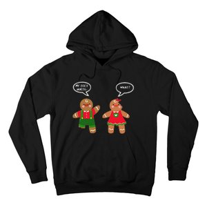 Funny Crude Christmas Humor Gingerbread Puns Slapstick Xmas Hoodie