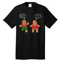 Funny Crude Christmas Humor Gingerbread Puns Slapstick Xmas Tall T-Shirt