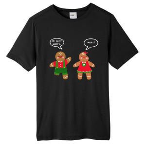 Funny Crude Christmas Humor Gingerbread Puns Slapstick Xmas Tall Fusion ChromaSoft Performance T-Shirt