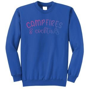 Funny Camping Campfires And Cocktails Gift Sweatshirt