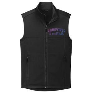 Funny Camping Campfires And Cocktails Gift Collective Smooth Fleece Vest