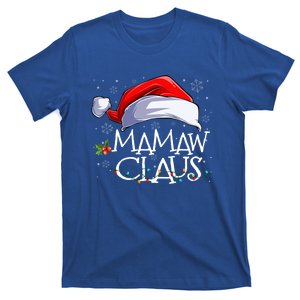 Funny Christmas Cute Hat Santa Mamaw Claus Family Pajamas Gift T-Shirt