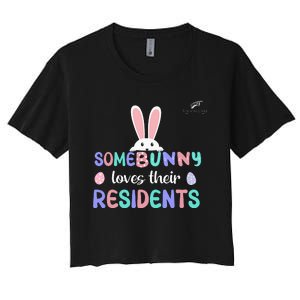 Folsom Care Center Easter Bunny Nursing Home Women's Crop Top Tee