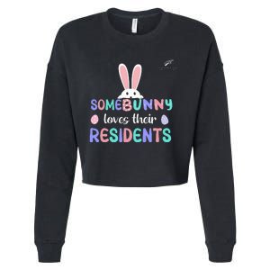 Folsom Care Center Easter Bunny Nursing Home Cropped Pullover Crew