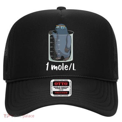 Funny Chemistry Chemist Student Science Teacher Moles Women High Crown Mesh Back Trucker Hat