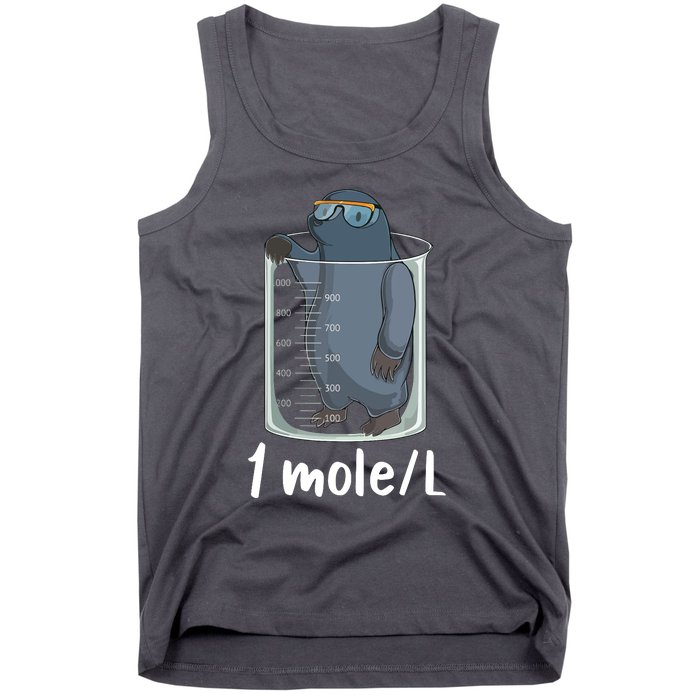 Funny Chemistry Chemist Student Science Teacher Moles Women Tank Top